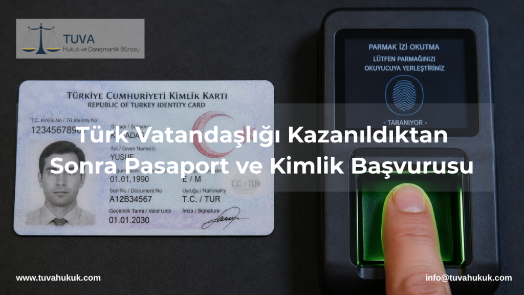 Türk Vatandaşlığı Kazanıldıktan Sonra Pasaport ve Kimlik Başvurusu