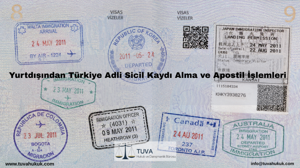 Yurtdışından Türkiye Adli Sicil Kaydı Alma ve Apostil İşlemleri